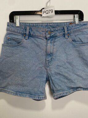 ASOS Denim Mom Jean Shorts Size 32 Waist High Rise Blue